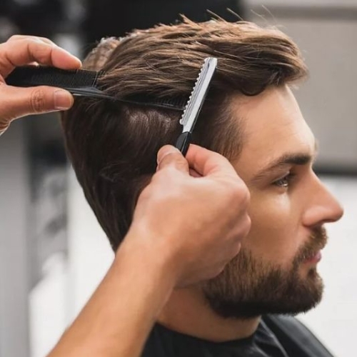 Men's hair and grooming services at Song Toàn Hair Salon